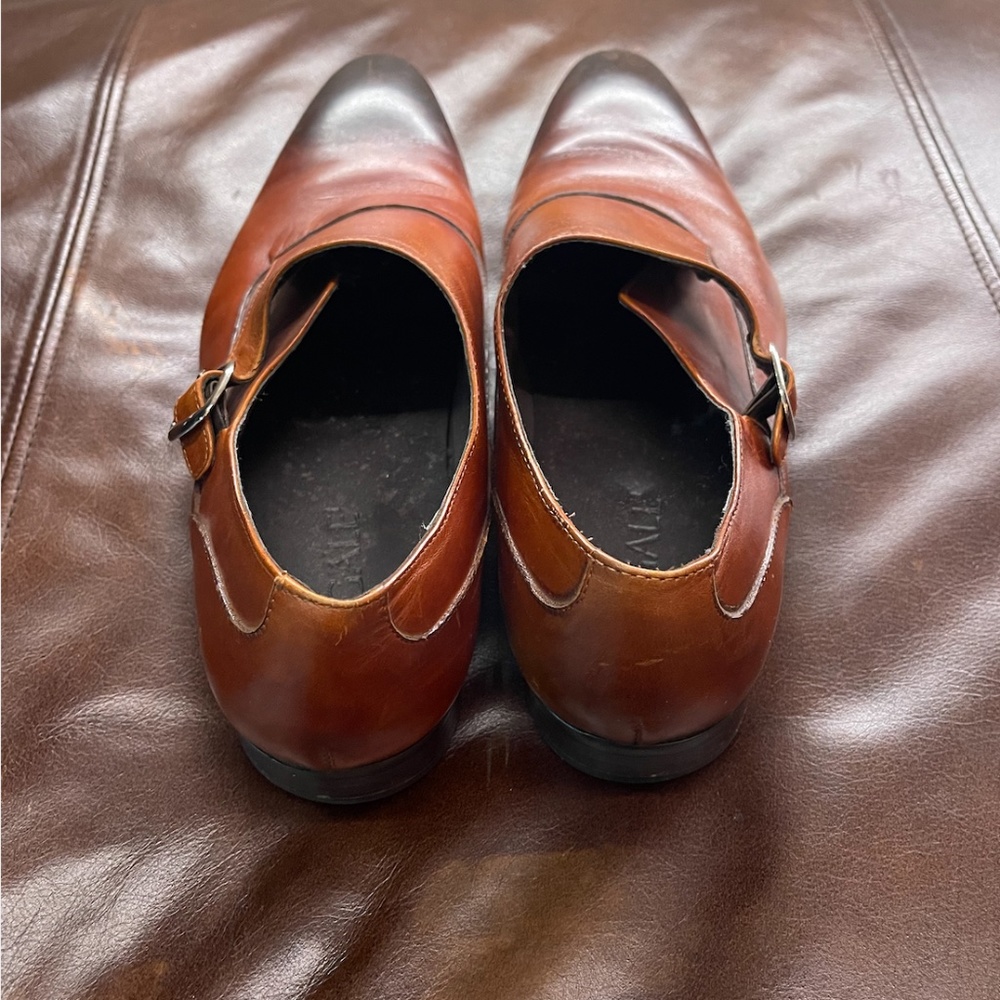 Brown Single Monk Mens Regal Dress Shoe